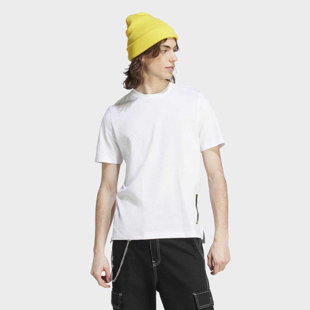 Tričko adidas Originals Sportswear City Escape Split-Hem T-Shirt Biela | II3478, 1