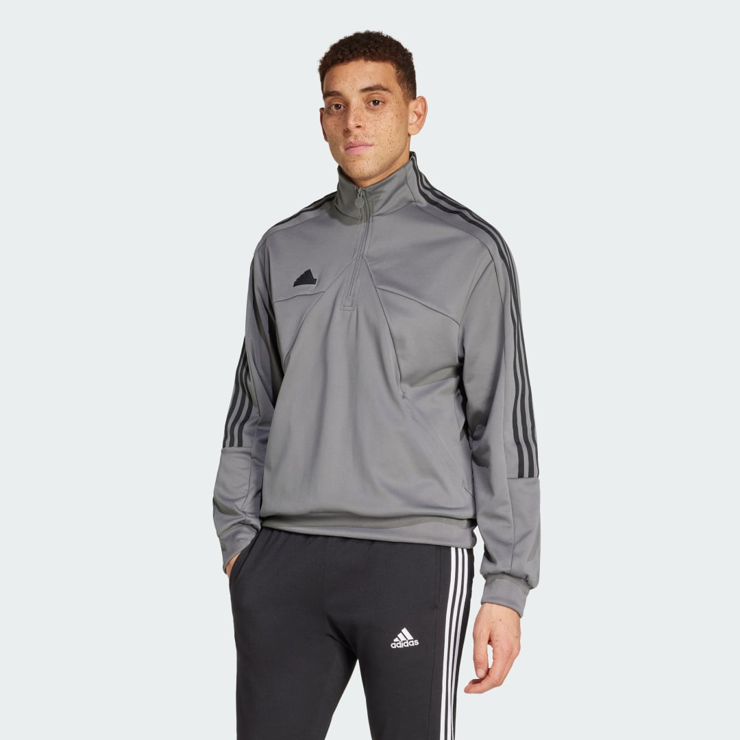 Mikina adidas Performance Tiro Half-Zip Track Top Šedá | JI6380, 0