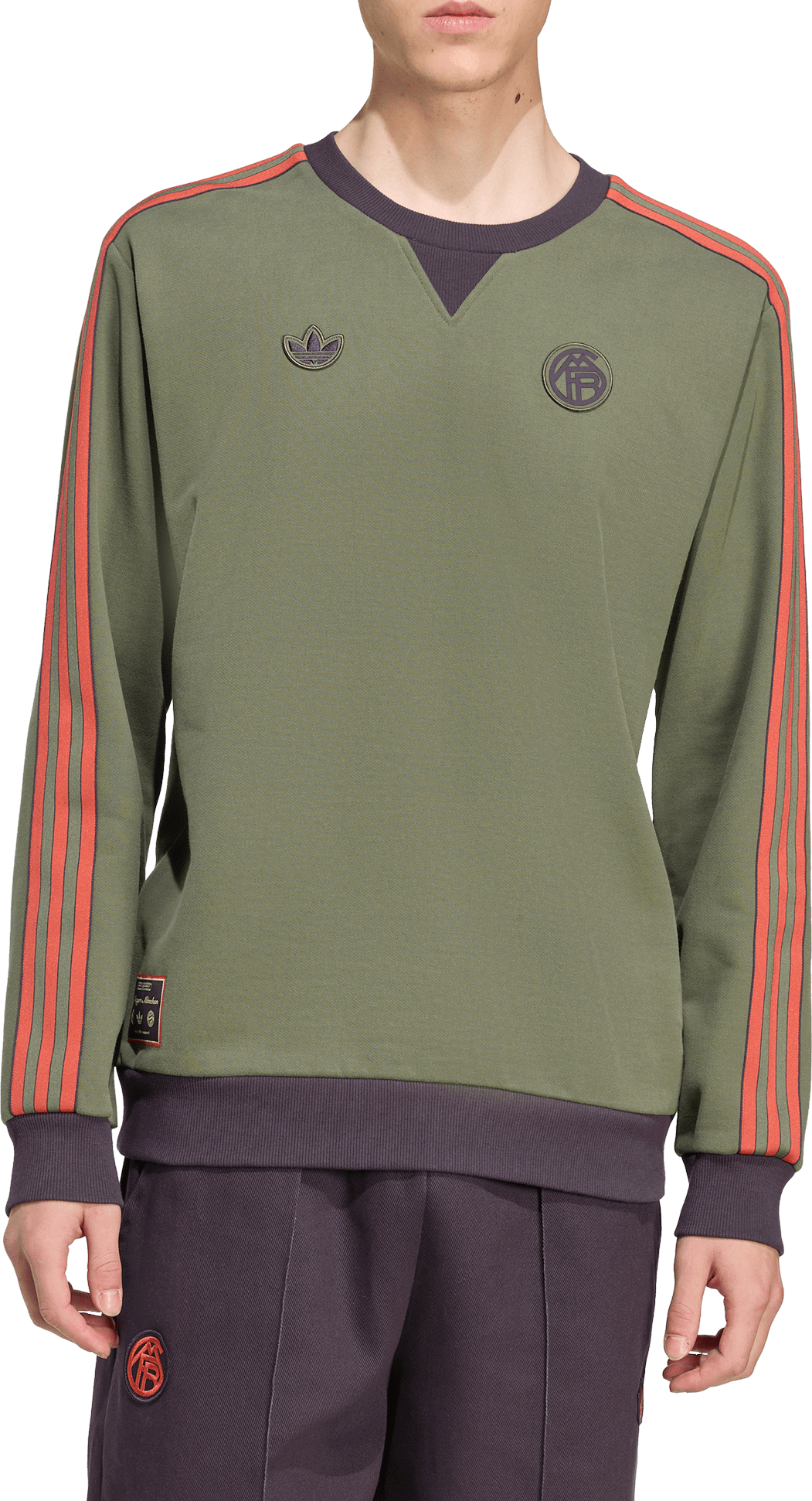 Mikina adidas Originals FC Bayern Munich Icon Sweatshirt Zelené | jm9428, 1