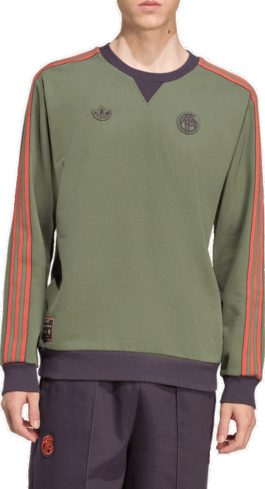 Mikina adidas Originals FC Bayern Munich Icon Sweatshirt Zelené | jm9428, 1