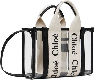 Kabelka CHLOÉ Chloé Woody Clear Tote Čierna | CH25UP237P65, 2