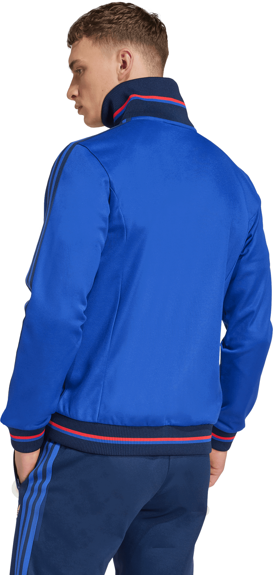 Vetrovka adidas Originals Olympique Lyon 75 Anniversary Track Jacket Modrá | jl8078, 1