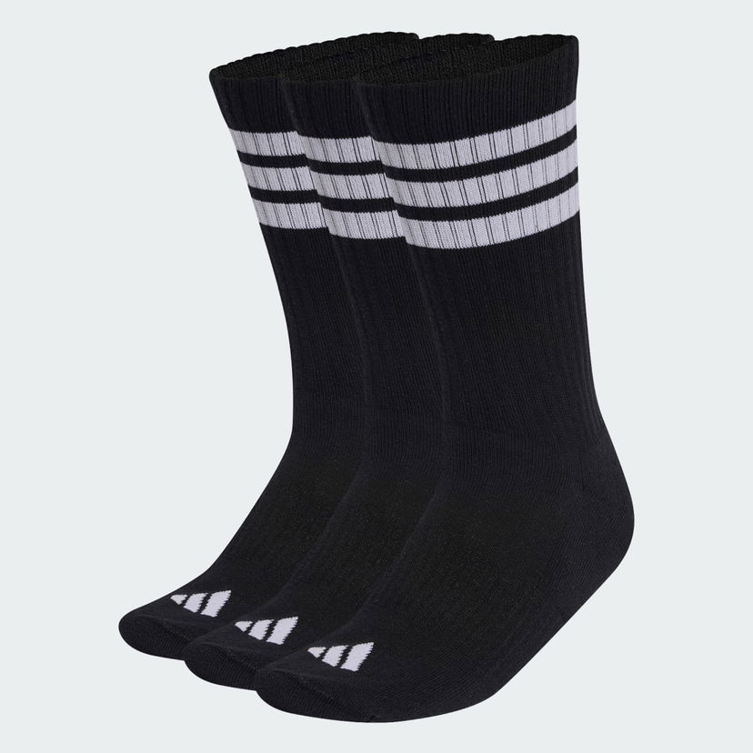 Ponožky adidas Performance 3-STRIPES CUSHIONED SPORTSWEAR CREW Socks 3 Pairs Čierna | KC9641