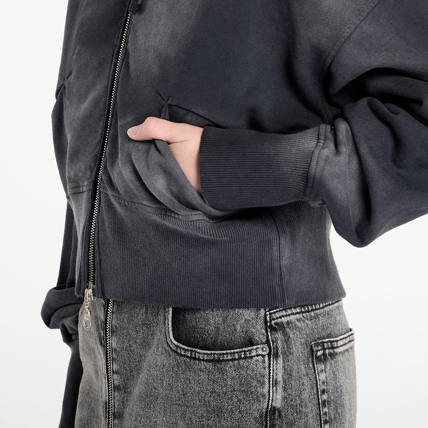 Mikina Dime Dime Cropped Zip Hoodie Čierna | DIMEFA2511BLK, 1