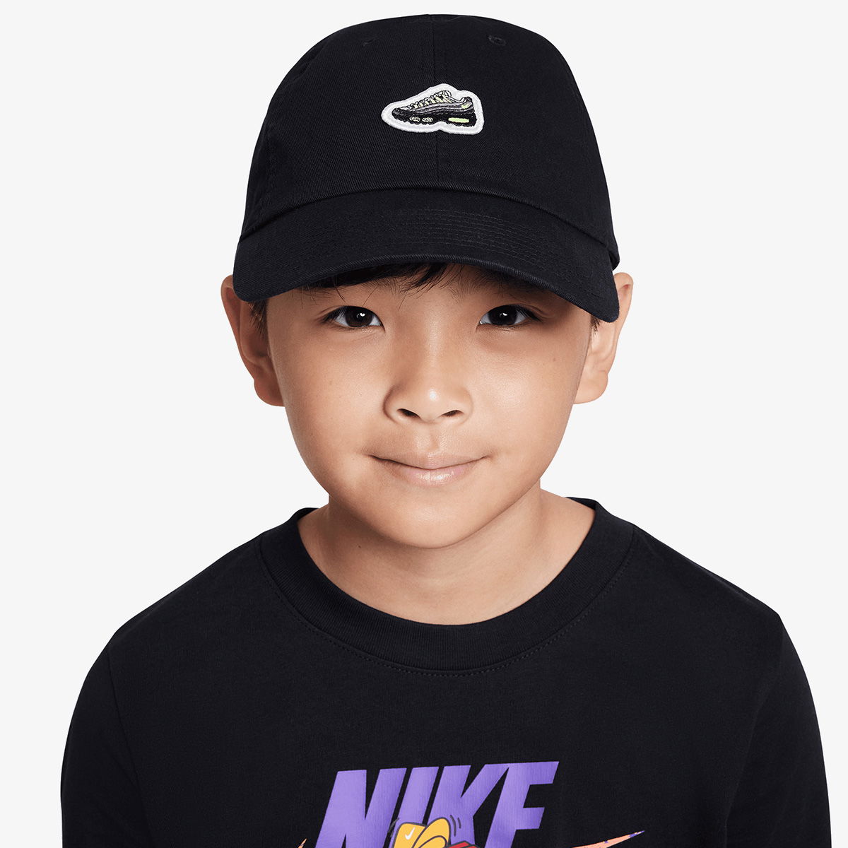 Šiltovka Nike Kids' Heritage86 Futura Washed Cap AM95 Patch Čierna | HJ6984-010, 0