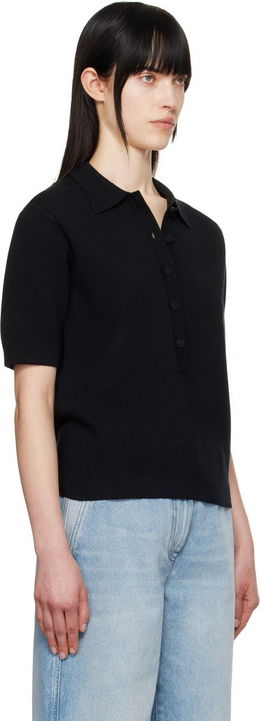 Polo tričko Dries Van Noten Dries Van Noten Merino Polo Čierna | 251-011203-1700, 1