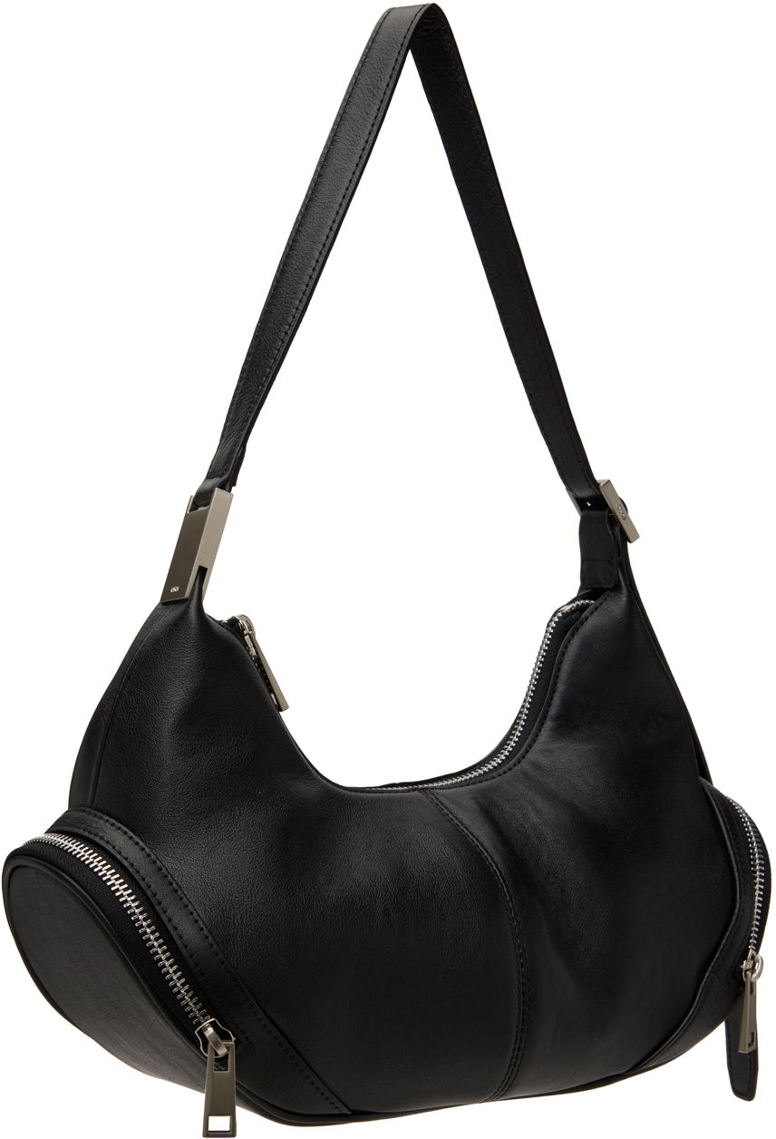 Taška cez rameno OSOI Leather Shoulder Bag With Side Pockets Čierna | 24FWB03013001, 1