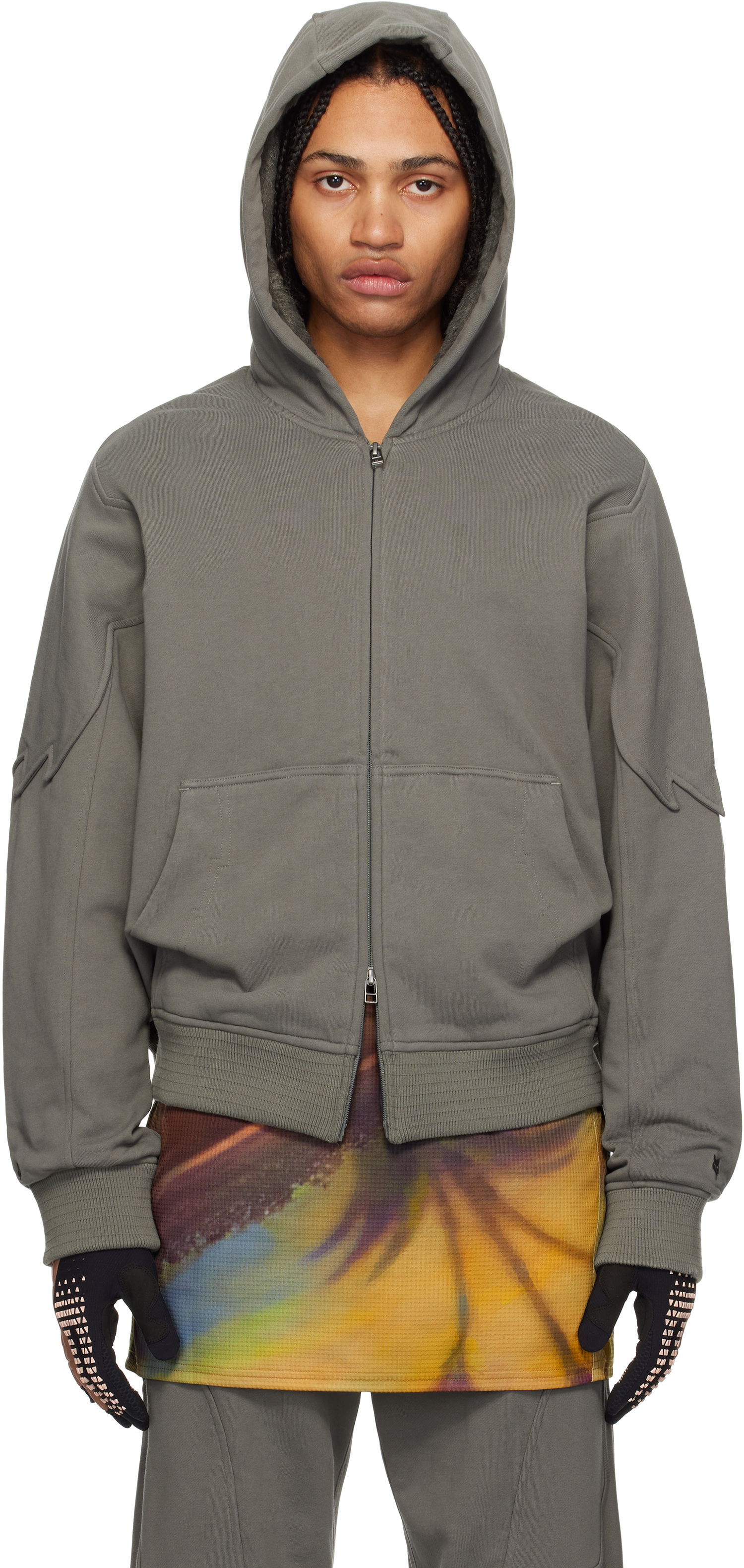 Mikina KIKO KOSTADINOV Kiko Kostadinov Fox Racing Edition Sherpa Zip Fleece Hoodie Zelené | 36886-206, 0