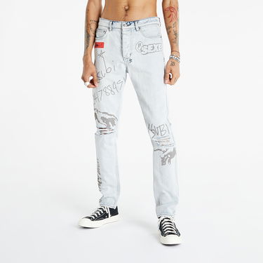 Džínsy Ksubi Chitch Flyer Jeans Trashed Denim Modrá | 5000007238, 0