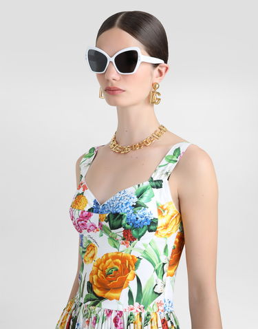 Šaty Dolce & Gabbana Dolce & Gabbana Long Corset Dress with Floral Print Rôznofarebný | F6AEITHS5S5HA5KU, 3
