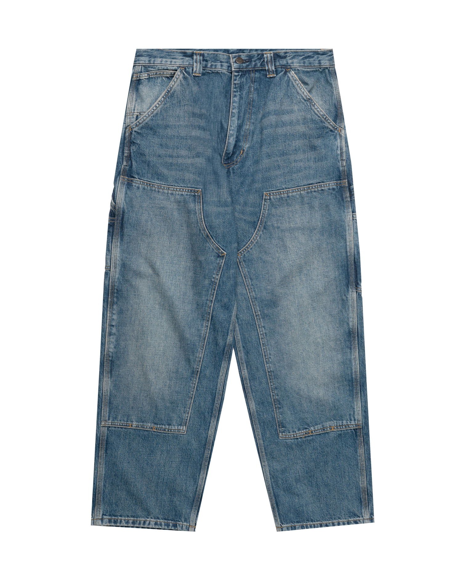 Džínsy Carhartt WIP OG Double Knee Denim Pant Modrá | I035797.014L, 0