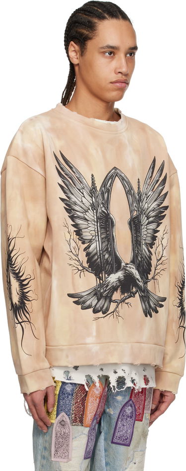 Sveter Who Decides War Who Decides War Soaring Window Crewneck Sweatshirt Béžová | 1110500022SS25, 1
