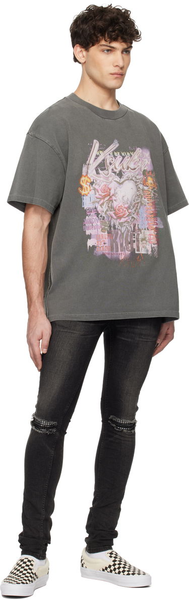Tričko Ksubi Ksubi Sketch Ekcess Graphic T-Shirt Šedá | MPS25TE001, 3