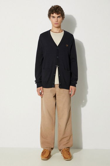 Sveter Fred Perry Cardigan Sweater Modrá | K9551.795, 1