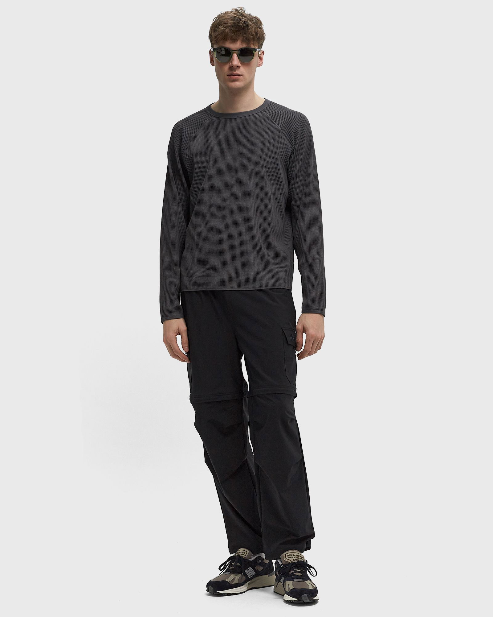 Waffle Knit Long Sleeve T-Shirt