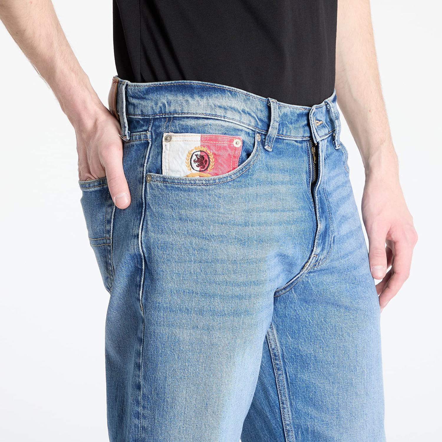 Džínsy Tommy Hilfiger Tommy Jeans Ryan Slim Straight Jeans W32/L34 Modrá | DM0DM21858 1A5, 1