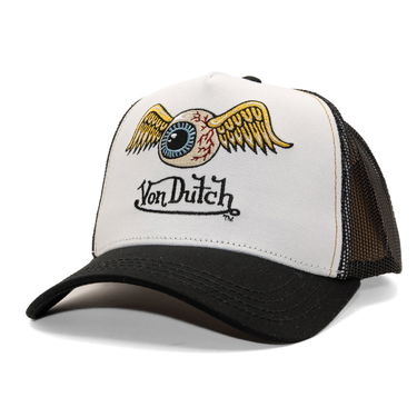 Šiltovka Von Dutch Von Dutch Trucker Eye Out Logo Cap Biela | VD/0/CAS1/ART/WHI, 0