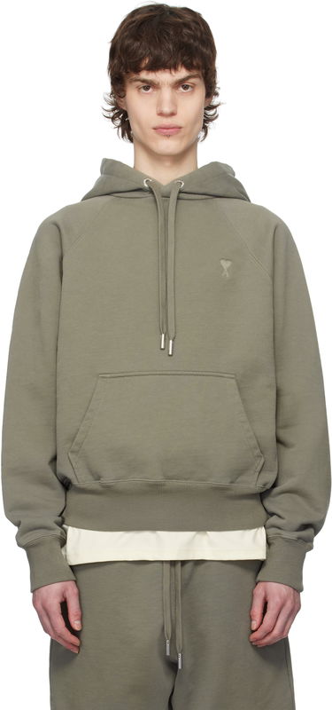 Mikina AMI AMI Paris Ami de Coeur Cotton Hoodie Zelené | USW274.747, 0