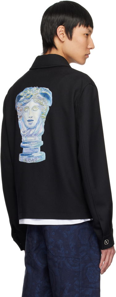 Bomber bunda Versace Versace Medusa Gallery Wool Blouson Jacket Čierna | 1018846_1A13489, 2