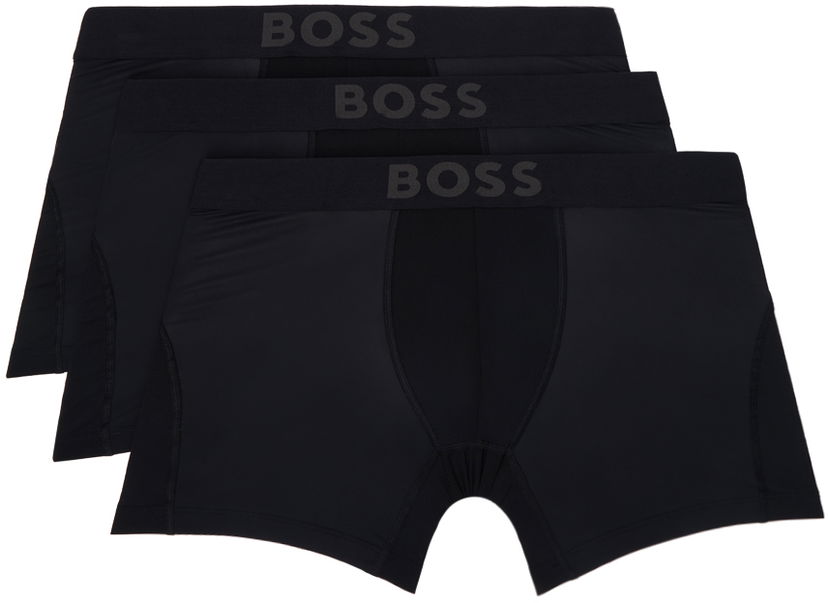 Flexstyle BOSS Three-Pack Black Boxer Briefs Čierna | 50517814