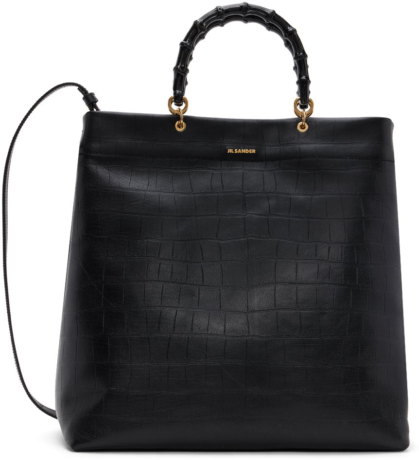 Tote bag Jil Sander Medium Leather Tote Bag Čierna | J07WC0020_P5383, 0