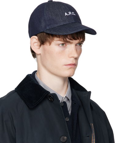 Šiltovka A.P.C. A.P.C. Charlie Denim Baseball Cap Navy | COHIZ-M24069, 1