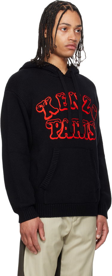 Mikina KENZO Kenzo Paris VERDY Edition Knitted Hoodie Čierna | FF58PU7103CJ, 1