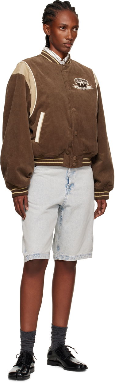 Bomber bunda We11done We11done College Corduroy Varsity Jacket Hnedá | WD-JP2-25-060-W-BR, 3