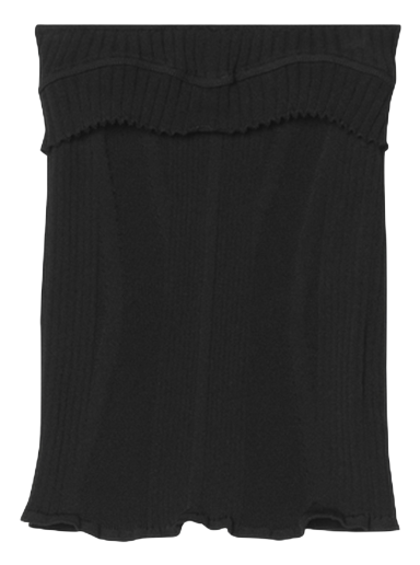 Tielko Jacquemus La Maille Lucca Tube Top Čierna | 223KN038 2173 990