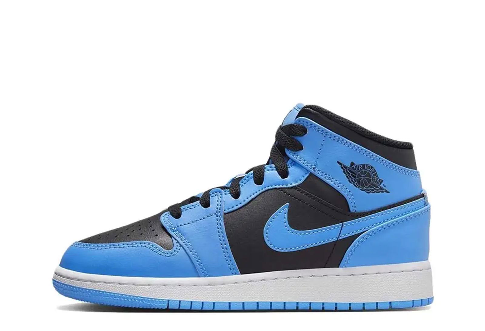 Jordan 1 Mid "Black University Blue"