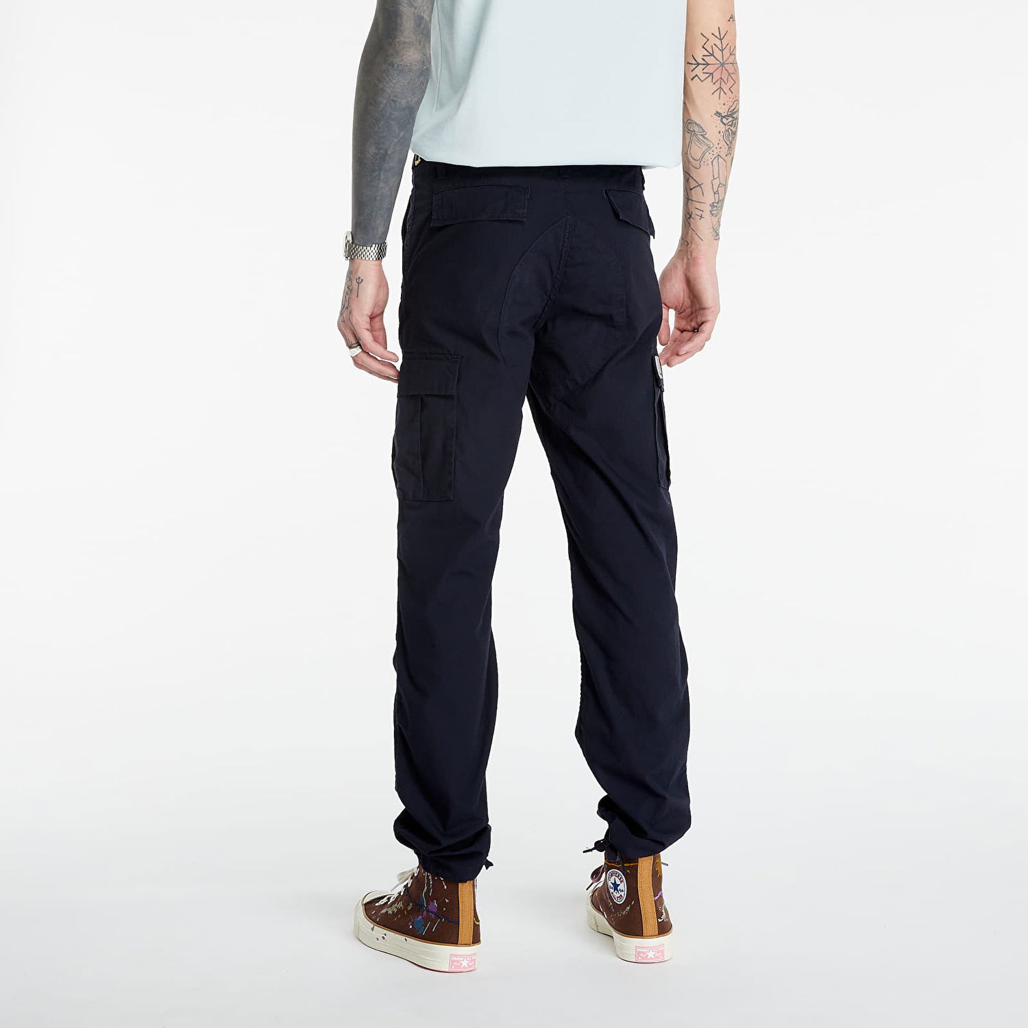 Nohavice a džínsy Carhartt WIP Aviation Čierna | I009578, 1
