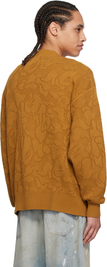Sveter BAPE A Bathing Ape Camo Jacquard Cardigan Hnedá | 001KNL301301M, 2