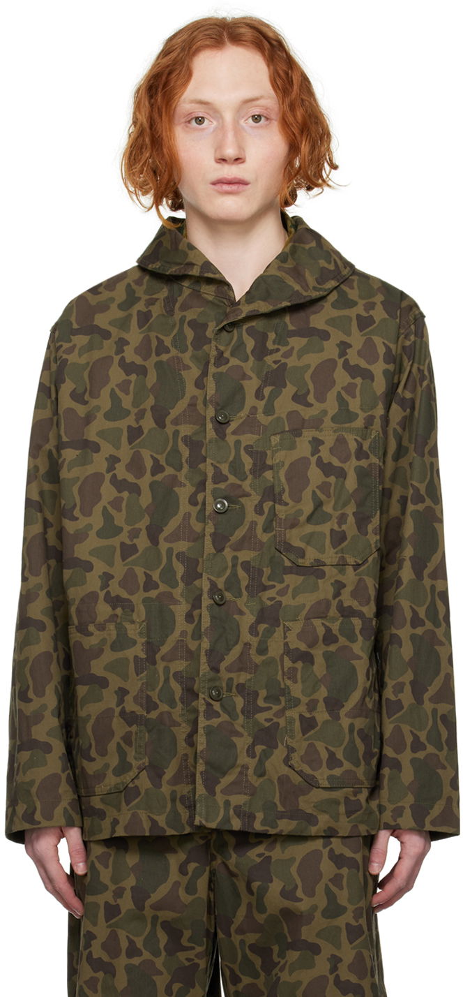 Camouflage Print Utility Jacket