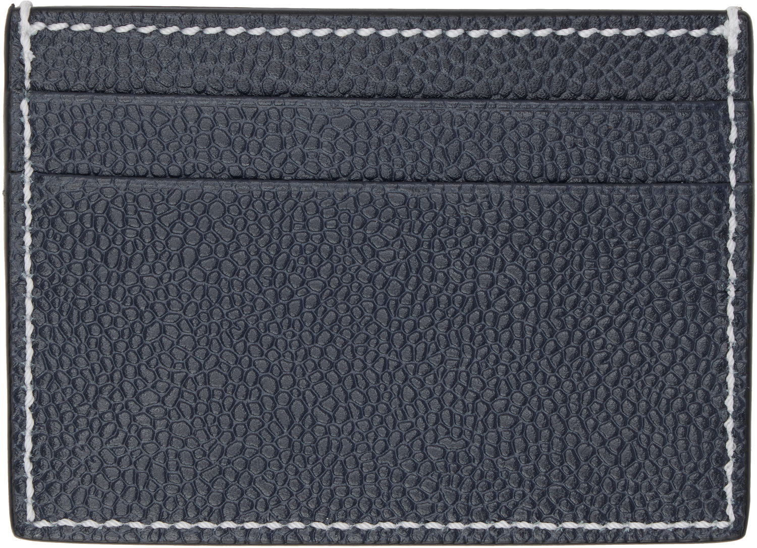 Peňaženka Thom Browne Thom Browne Pebble Grain Leather Card Holder Navy | UAW067A-00198, 1