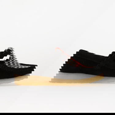 Tenisky a topánky Clarks Originals Wallabee T Bar Tweed Suede Moccasin Čierna | 261838114, 2