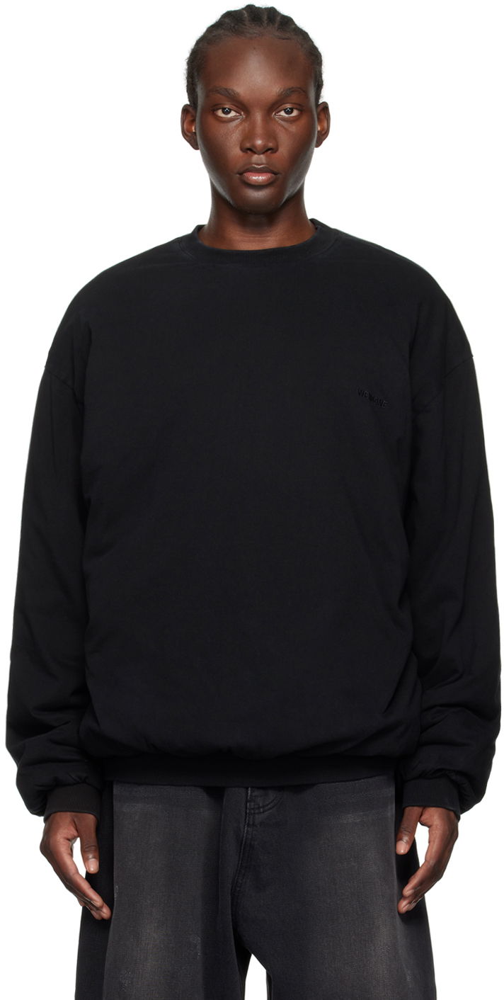 Sveter We11done We11done Padded Sweatshirt Čierna | WD-TS2-24-785-U-BK, 0