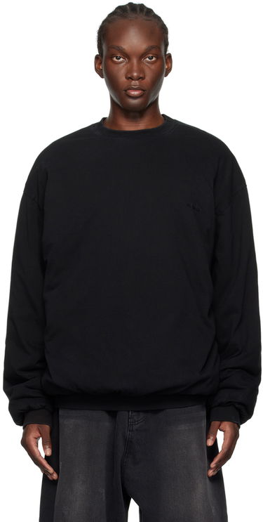 Sveter We11done We11done Padded Sweatshirt Čierna | WD-TS2-24-785-U-BK, 0