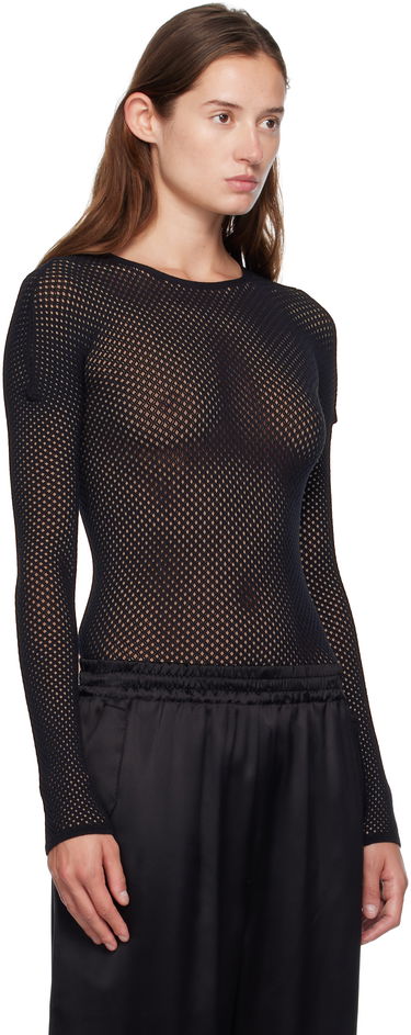 Body WARDROBE.NYC Rosie Huntington-Whiteley Edition Web Long Sleeve Bodysuit Čierna | W1107R18KN, 1