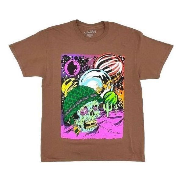 Tričko Cactus Jack by Travis Scott Travis Scott Cactus Jack x Sheck Wes Astroworld Tour Graphic Tee Hnedá | TC-351, 0