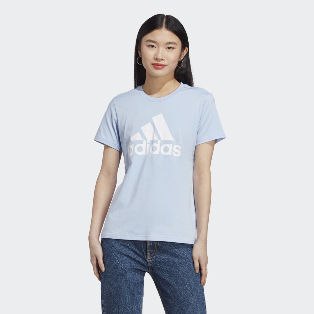 Tričko adidas Originals LOUNGEWEAR Essentials Logo Tee Modrá | IC0637, 0