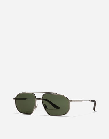 Slnečné okuliare Dolce & Gabbana Metal Classic Geometric Double Bridge Sunglasses Metalická | VG2328VM4719V000, 1