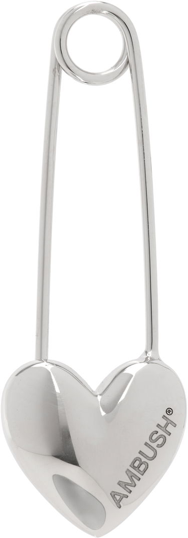 Spona Ambush AMBUSH Heart Safety Pin Earring Metalická | 12115244, 0