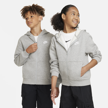 Mikina Nike Nike Sportswear Club Fleece Full-Zip Hoodie Šedá | FD3004-063, 1