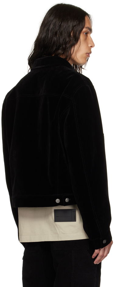 Bunda We11done We11done Velvet Crop Jacket Čierna | WD-JK3-23-041-M-BK, 2