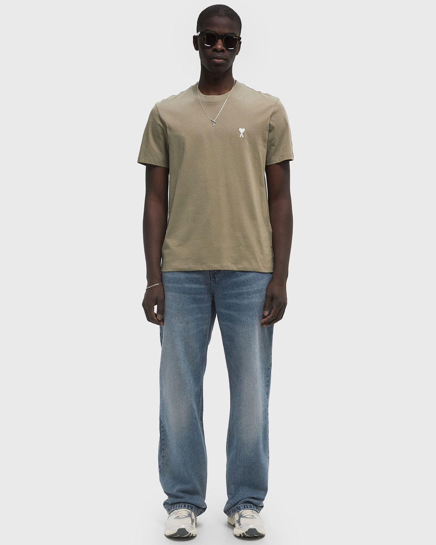 Džínsy AMI AMI Paris Loose/Large Fit Jeans XXL Modrá | HTR450.DE0046-480, 1