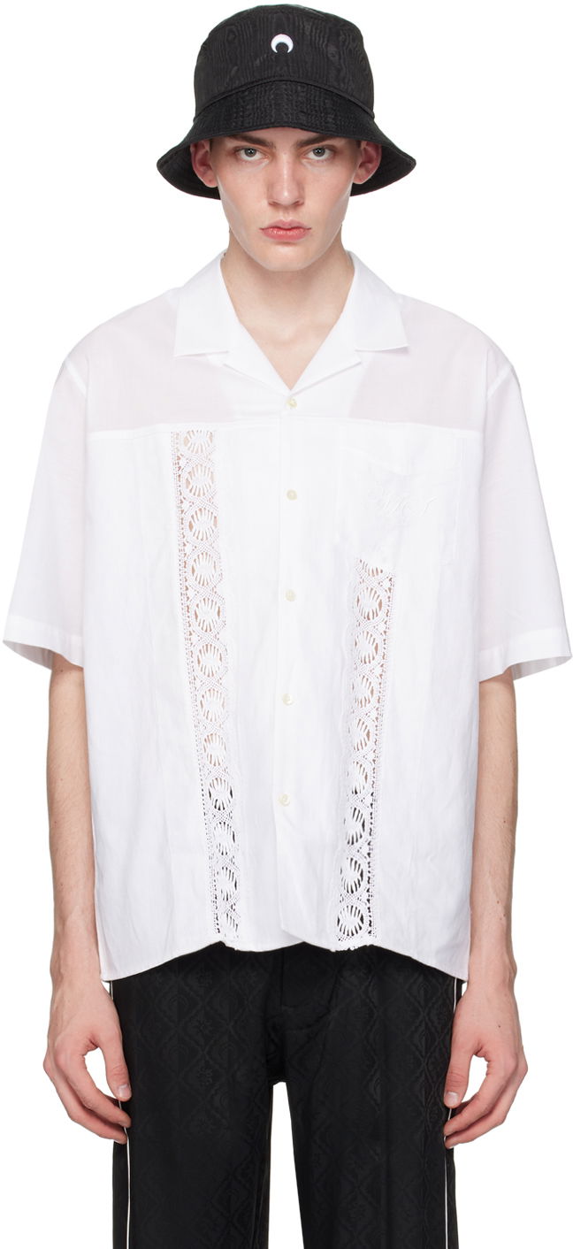 Košeľa Marine Serre Regenerated Household Shirt Biela | USI016 UWOV0007, 0