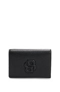 Balenciaga Grained Small Wallet with Double B Monogram