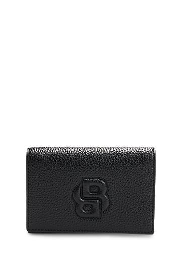 Peňaženka BOSS Balenciaga Grained Small Wallet with Double B Monogram Čierna | 50536339, 0