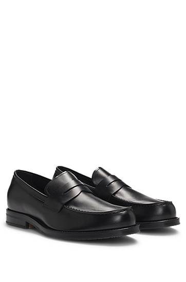 Tenisky a topánky BOSS Penny Loafers Čierna | 50536695