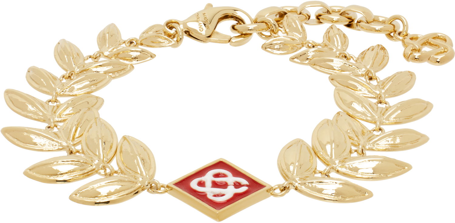 Náramok Casablanca Laurel Leaf Gold Bracelet Metalická | APS25-JW-254-01, 0